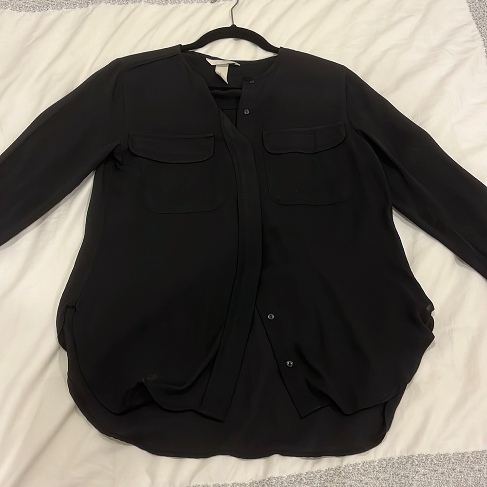 H&M black blouse